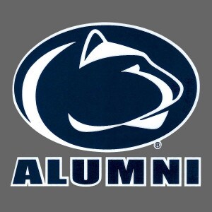 decal Penn State Athletic Logo above Alumni